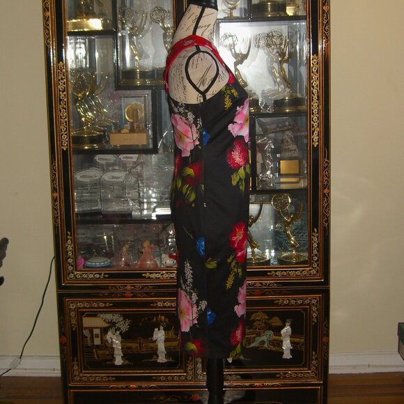 NWT TED BAKER LONDON POLAYO BERRY SUNDAE ASYMMETRICAL DRESS TB2 US6 - Picture 4 of 7